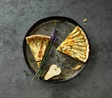 suesse-kueche birnentarte mit lavendel und zitronenguss 010618